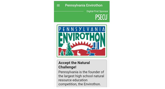 Pennsylvania Envirothon Launches Free Environmental Education App  with Digital-first Sponsor PSECU